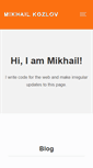 Mobile Screenshot of mikhailkozlov.com